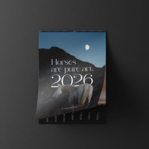 2026 calendar «Horses are pure art.»